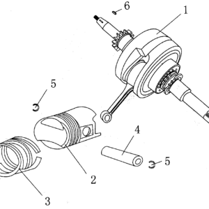Villebrequin et piston