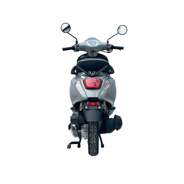 modèle Highway gris de dos, scooter thermique de la gamme IMF Industrie