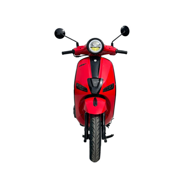 modèle Highway rouge de face, scooter thermique de la gamme IMF Industrie