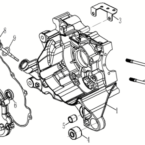 Carter moteur côté allumage