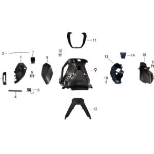 Carénage sous le guidon