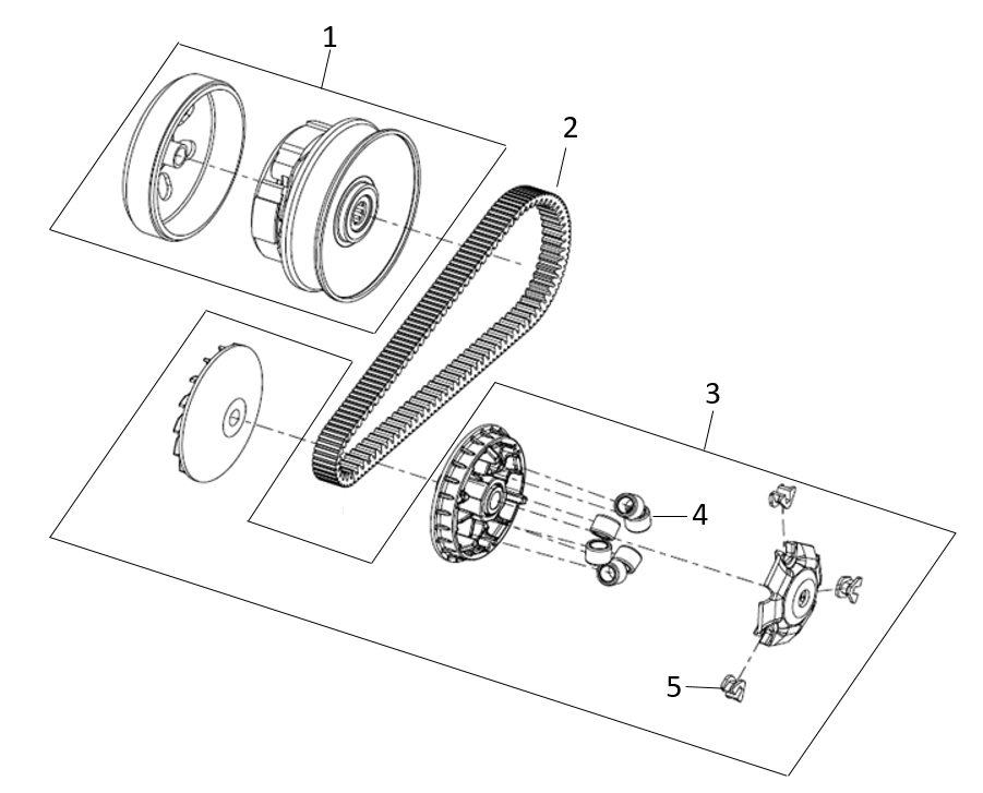 pièces détachées - moteur - batterie - moteur E-Ptio - scooter électrique