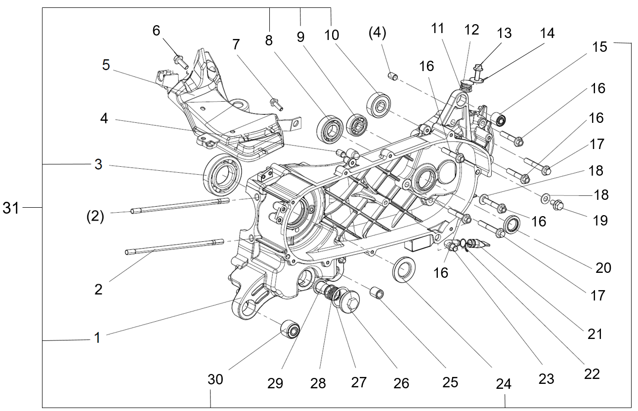 pièces détachées - Guidon - guidon E-Ptio - scooter électrique