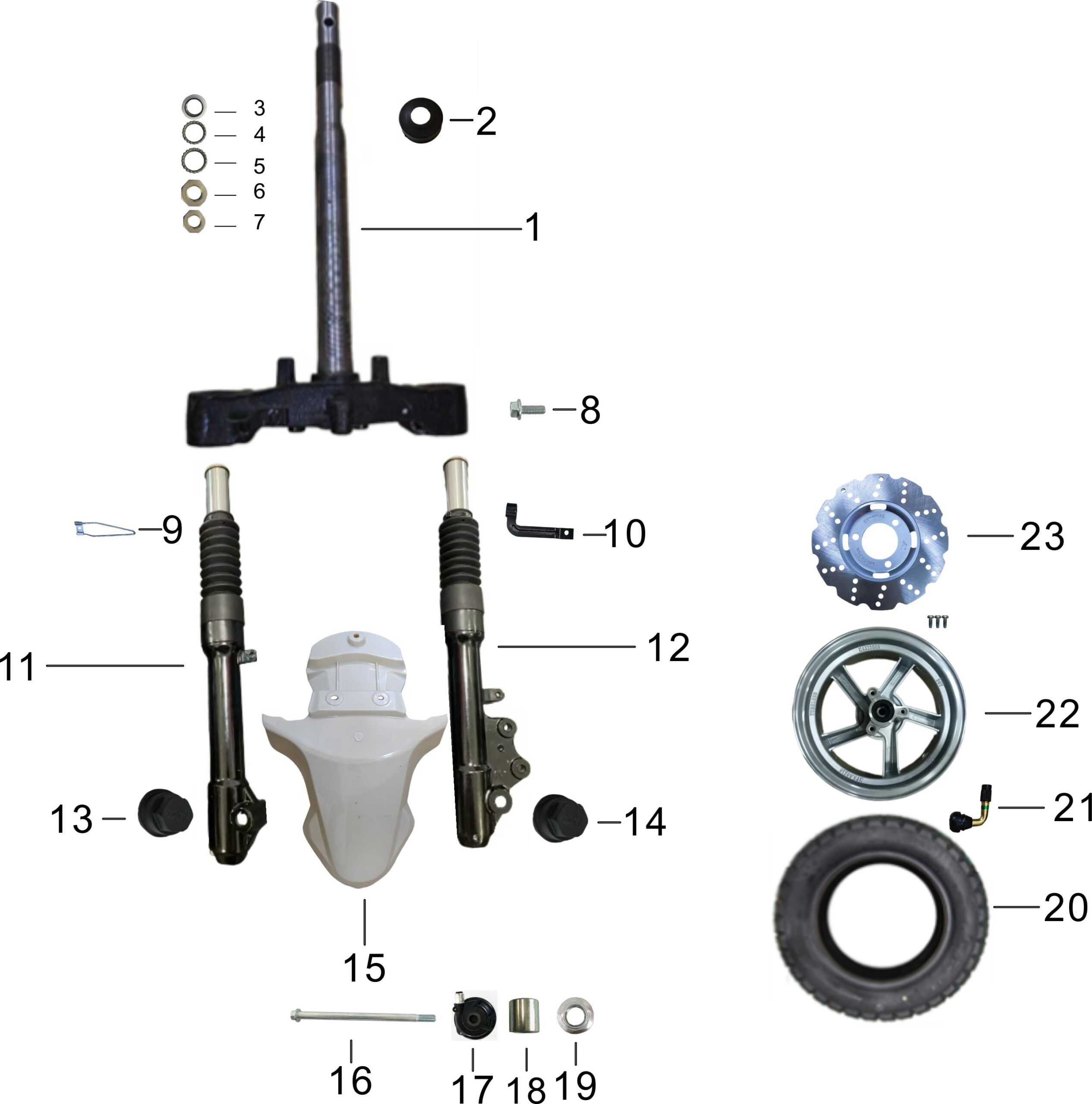 pièces détachées - roues - roues E-Ptio - scooter électrique