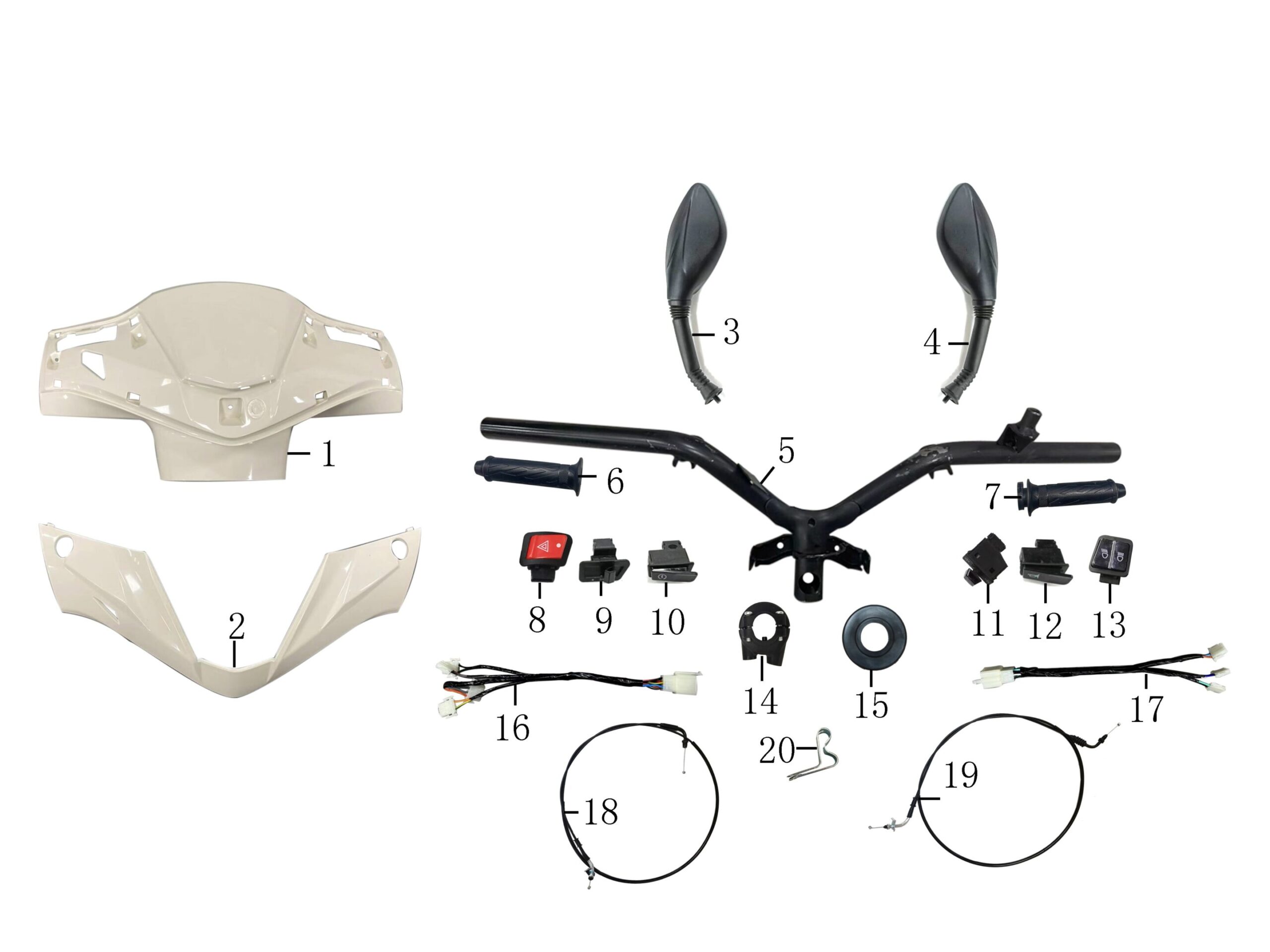 pièces détachées - Châssis - châssis E-Ptio - scooter électrique