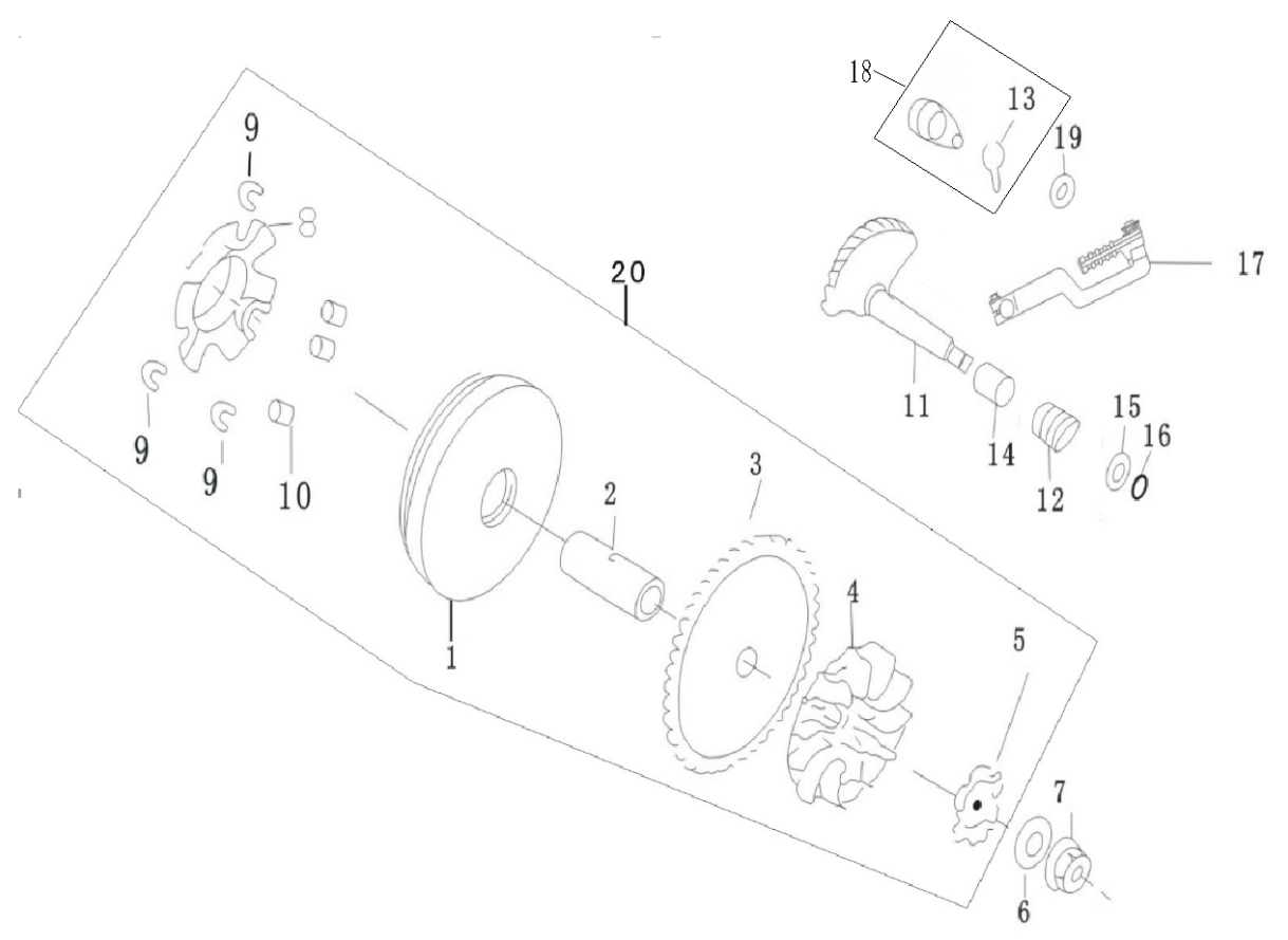 pièces détachées - moteur - batterie - moteur E-Ptio - scooter électrique