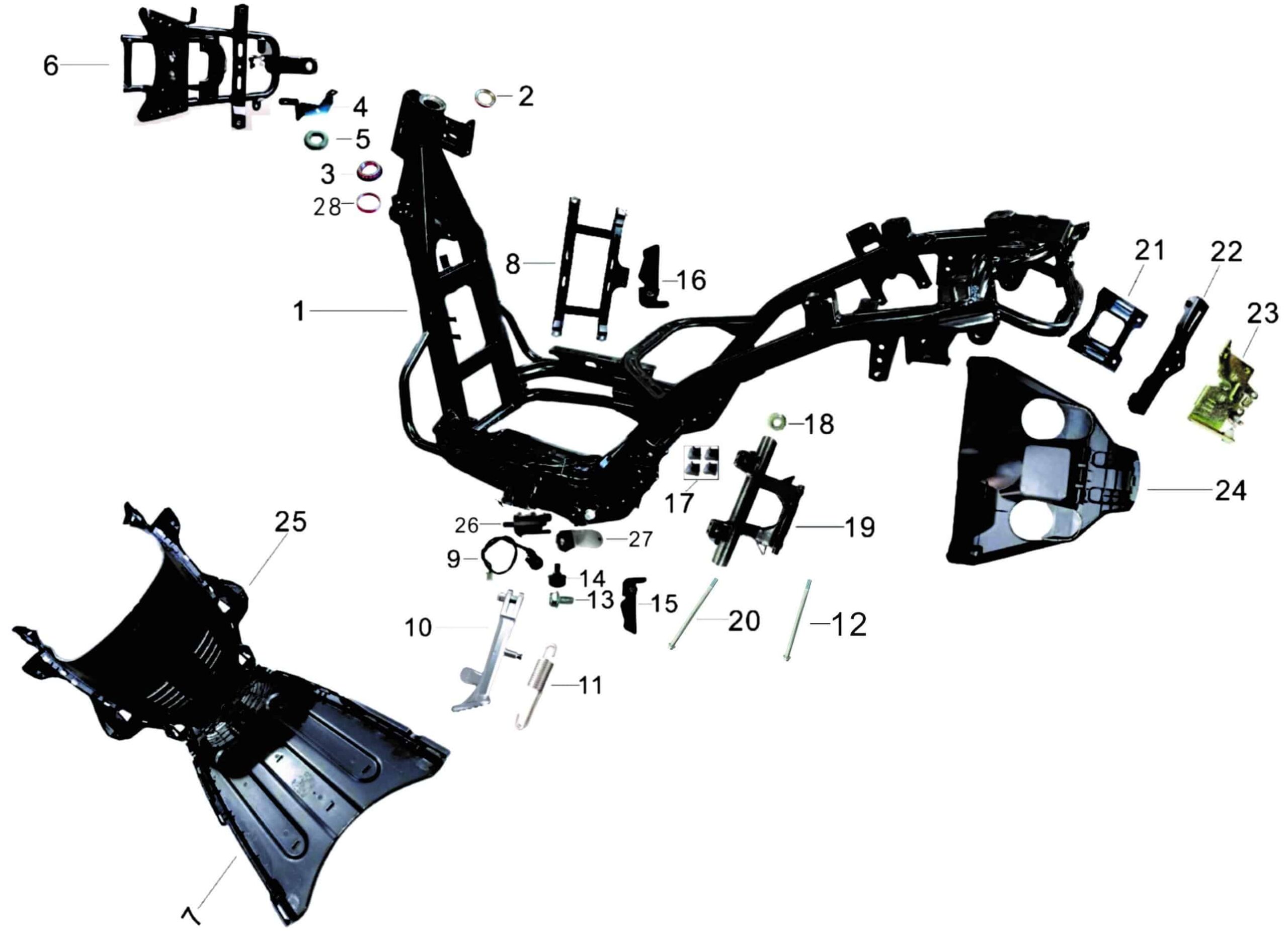 pièces détachées - Guidon - guidon E-Ptio - scooter électrique
