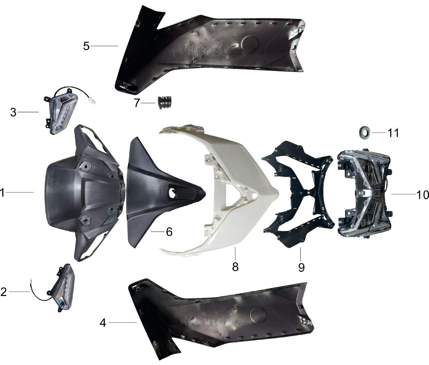 pièces détachées - Châssis - châssis E-Ptio - scooter électrique